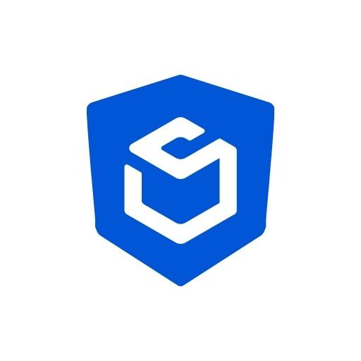 A blue hexagonal shield with a white, stylized S at its center forms ShipAids modern geometric logo, symbolizing innovative shipping solutions on a white background.