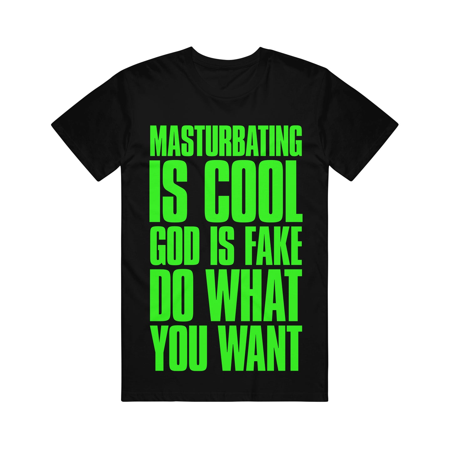 God Is Fake Black T-Shirt