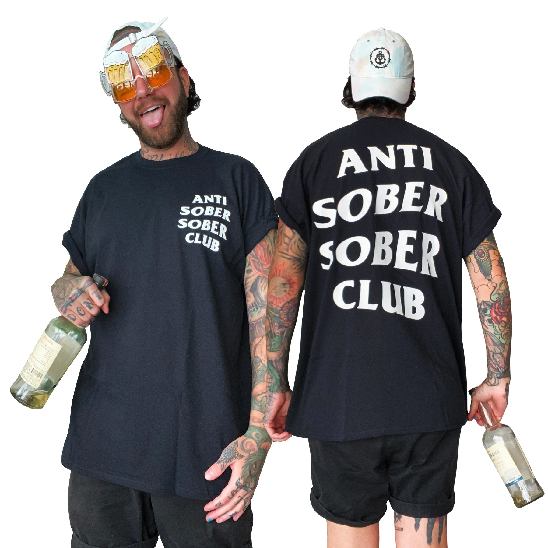 Sober Is The New Cool Logo T-Shirt (BLACK) – Soberisthenewcool