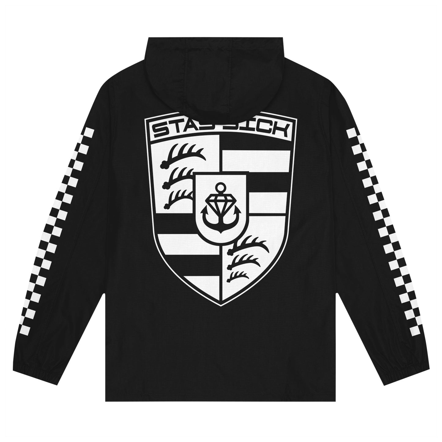 First Place Forever Black Pullover Windbreaker