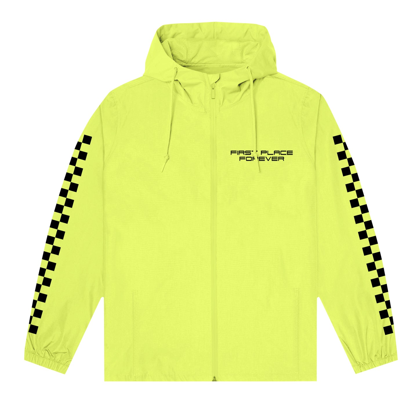 First Place Forever Safety Yellow Pullover Windbreaker
