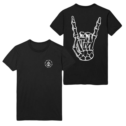 Barbed Wire Horns Black T-Shirt