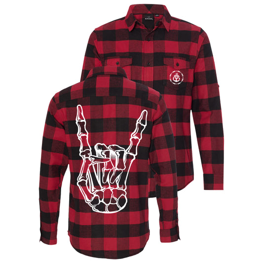 Barbed Wire Horns Red Flannel