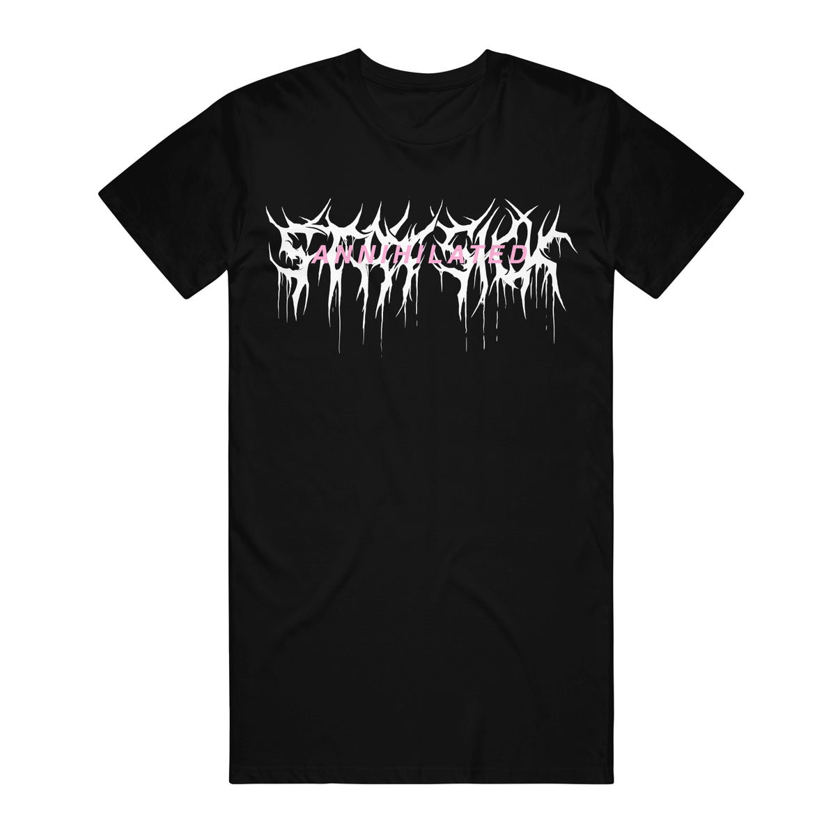 Annihilated Tall Black T-Shirt – Stay Sick Clothing